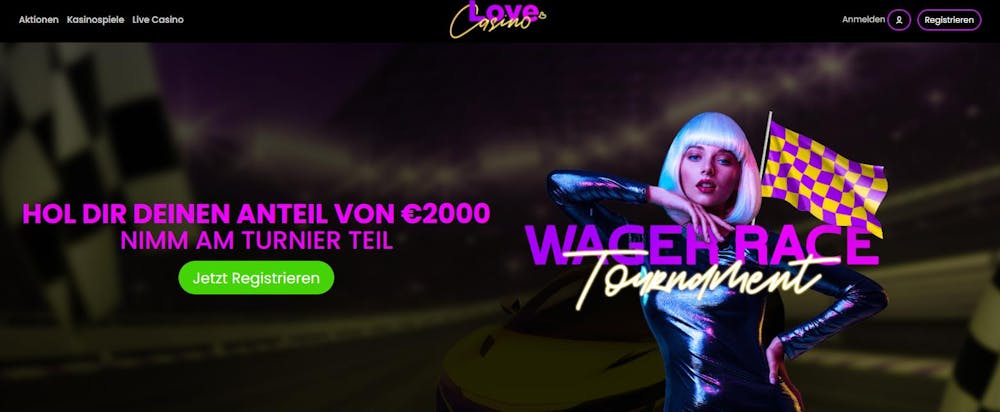 Rennen im Love Casino