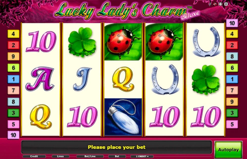 Lucky Lady’s Charm Deluxe &#8211; Kostenlose Demo-Version &#038; Bewertung des Slots logo