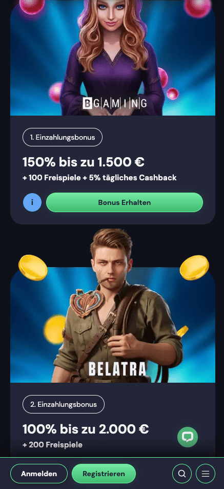 Lucky Wins Willkommensbonus