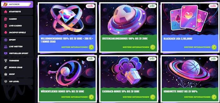 Lunubet Casino Willkommensbonus
