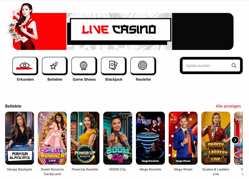 Manga Casino Live Casino