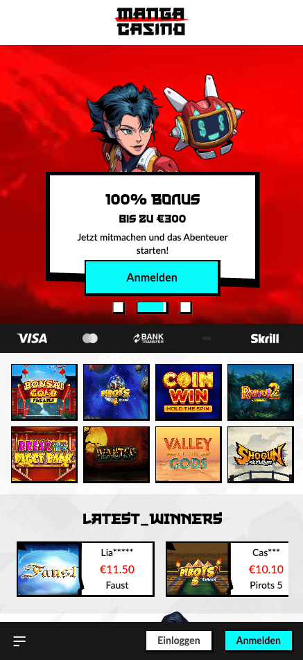 Manga Casino Startseite