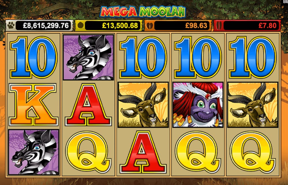 Mega Moolah: Den Jackpot in der kostenlosen Demo-Version spielen logo