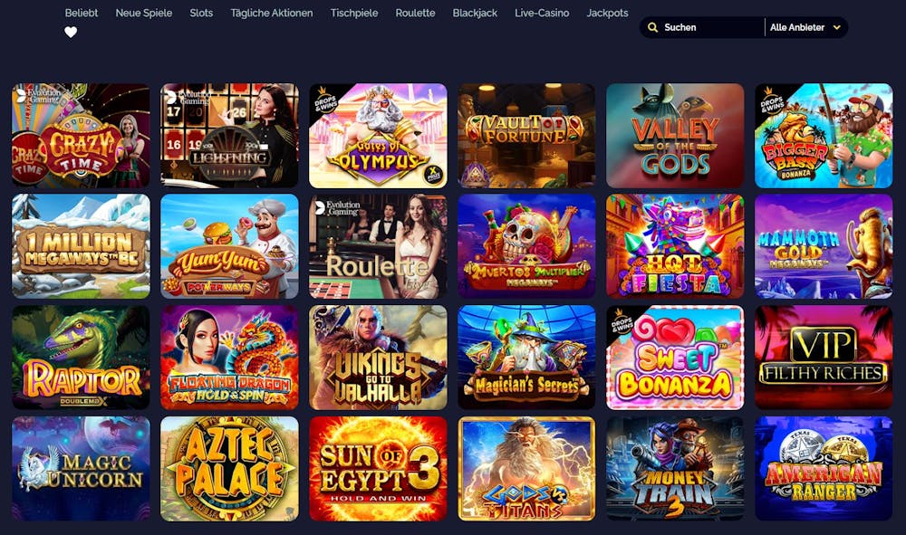 MonteCryptos Casino Spiele