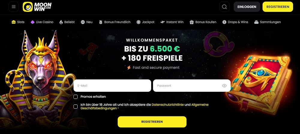 Moonwin Casino Startseite