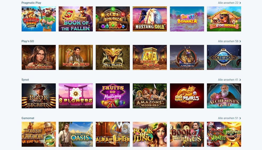 MyBet casino spiele