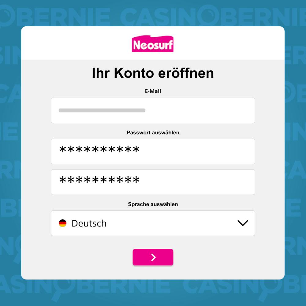 Registrierung bei myNeosurf starten