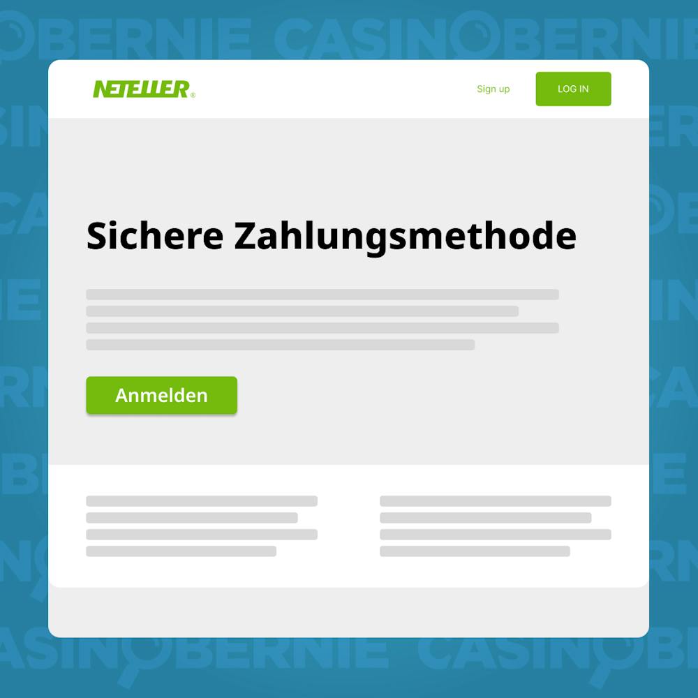 Registrierung bei Neteller starten