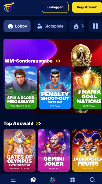 Spiellobby im neuen Online Casino Fiesta Slots