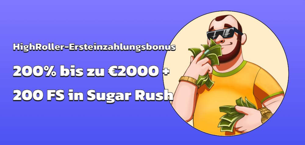 Beispiel für ein High Roller Bonusangebot in einem neuen Online Casino