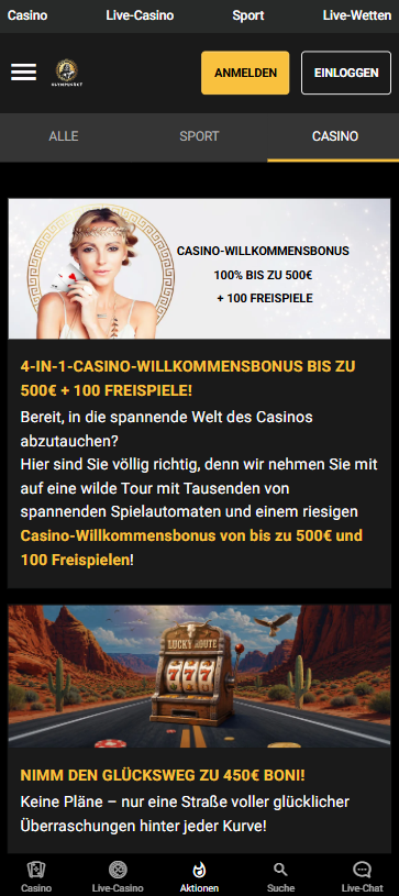 Olympusbet Casino Willkommensbonus