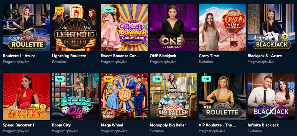 Oshi Casino Live Casino