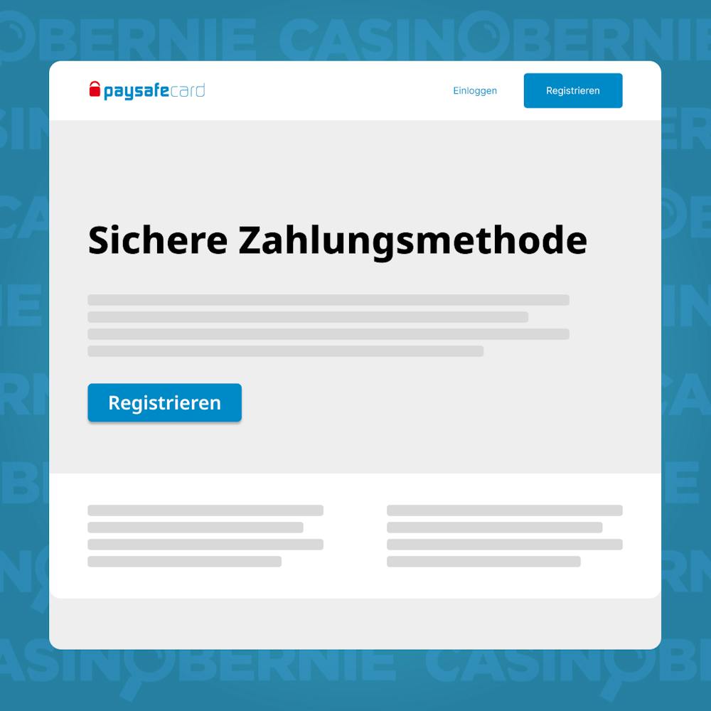 Registrierung bei myPaysafe starten