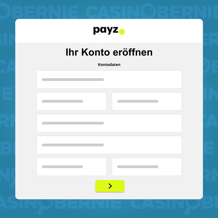 Kontoerstellung bei Payz starten