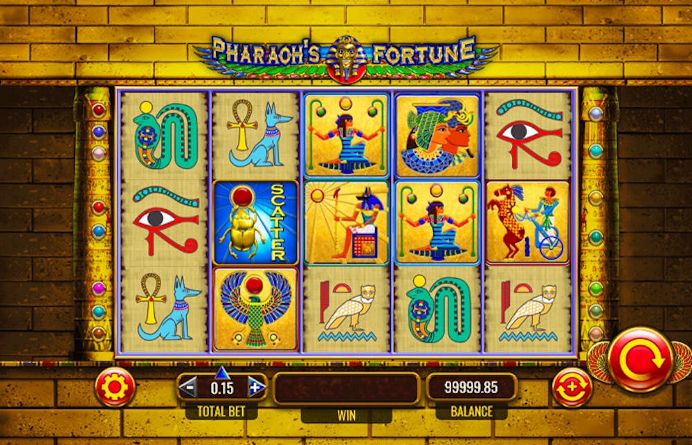 Aufbau beim Pharaoh's Fortune Slot