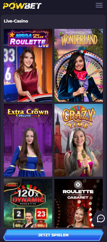 PowBet Casino Live Casino