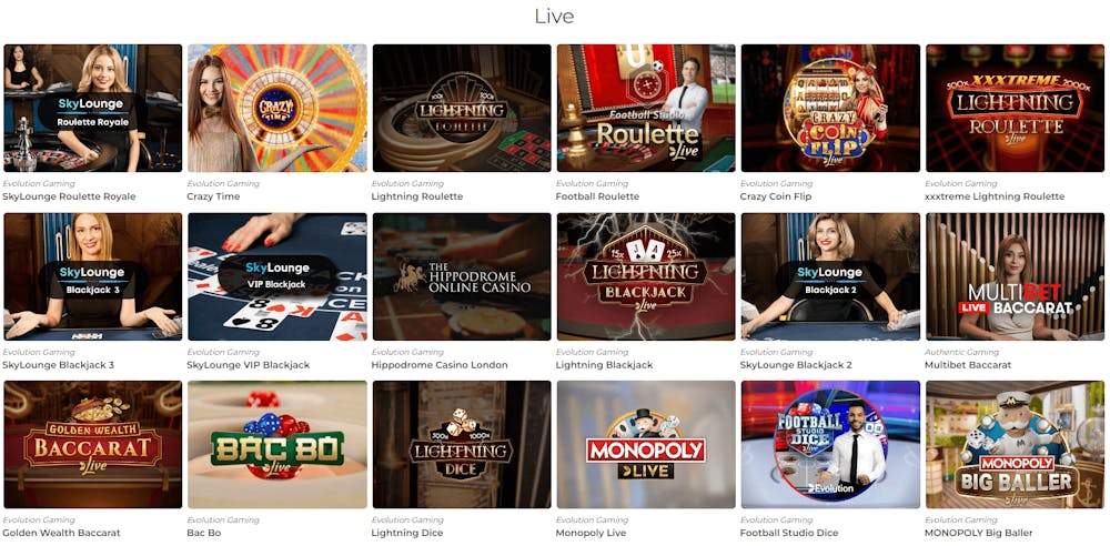 pronto casino live casino spiele