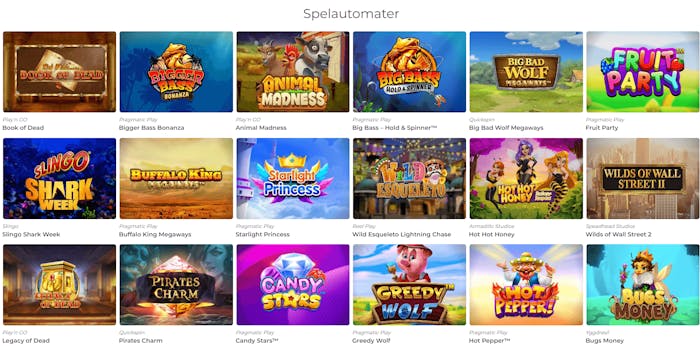 pronto casino spelautomater