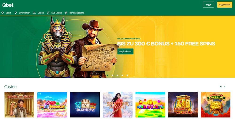 Qbet Casino Startseite 