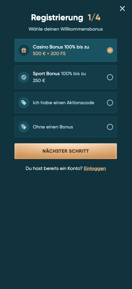 Legendplay Casino Registrierung