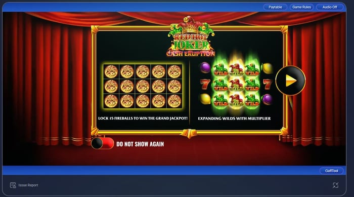 Cash Eruption Red Hot Joker Slot in IGT Casinos