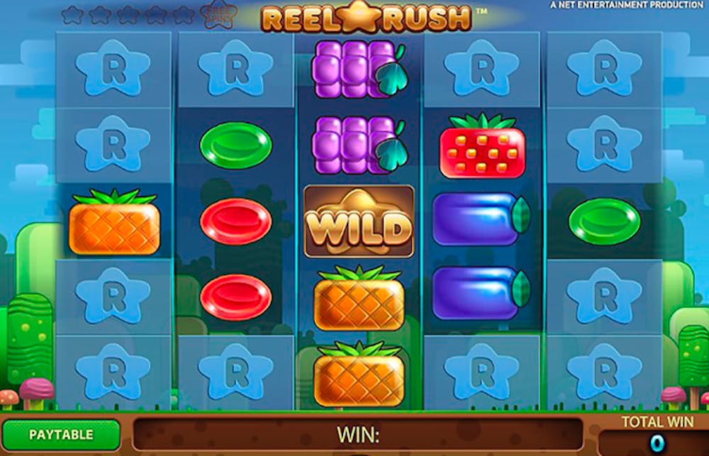 Aufbau des Reel Rush Slots