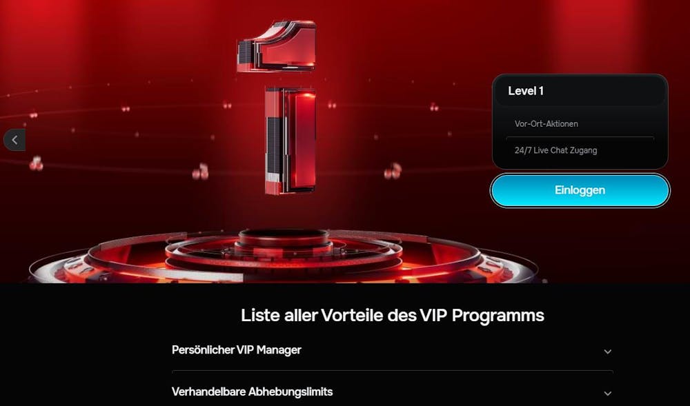 Das VIP-Programm im Revolution Casino