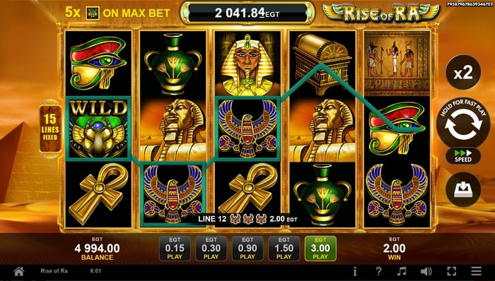 Rise of Ra EGT Slot