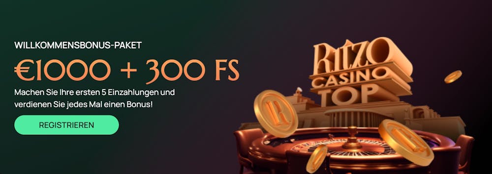 Der Willkommensbonus bei Ritzo Casino