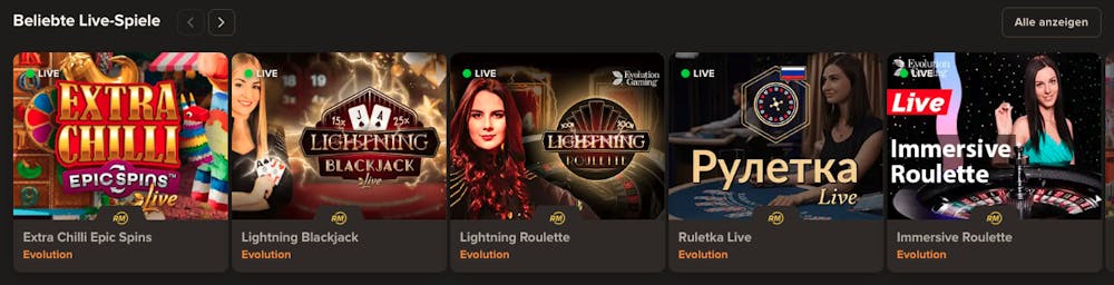 Sol Casino Live Casino