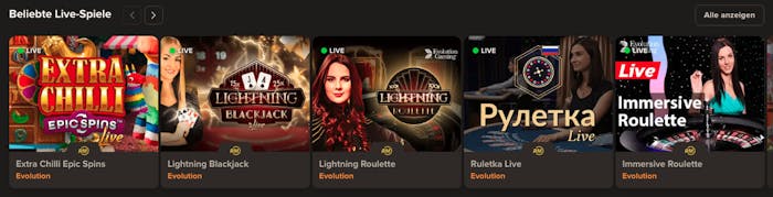 Sol Casino Live Casino
