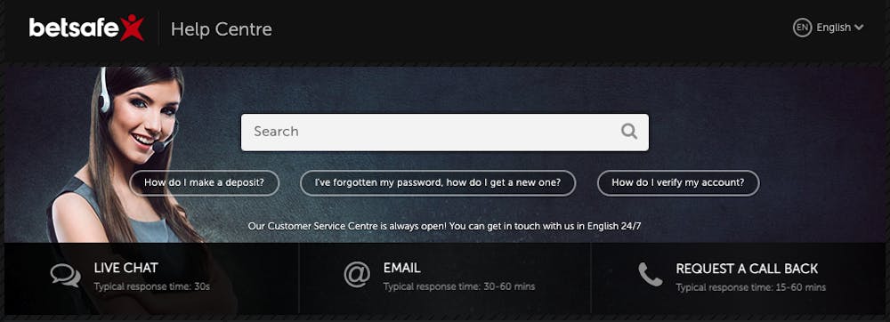 BetSafe Casino Help Center