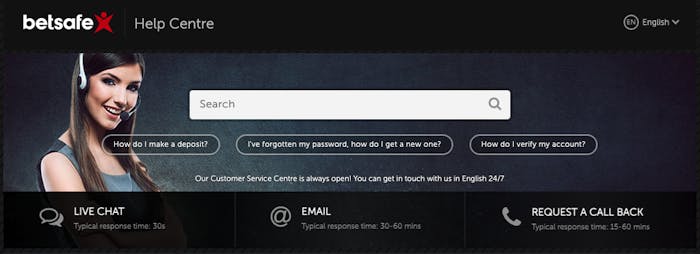 BetSafe Casino Help Center