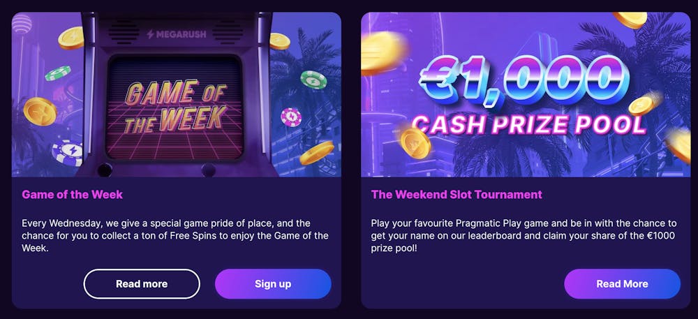 Megarush Casino Promotionen