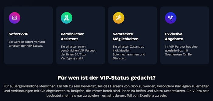 Gioo Casino VIP-Programm
