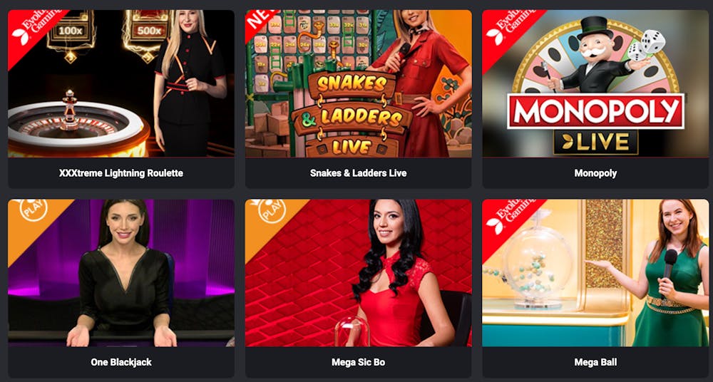 MyStake Casino Live Casino