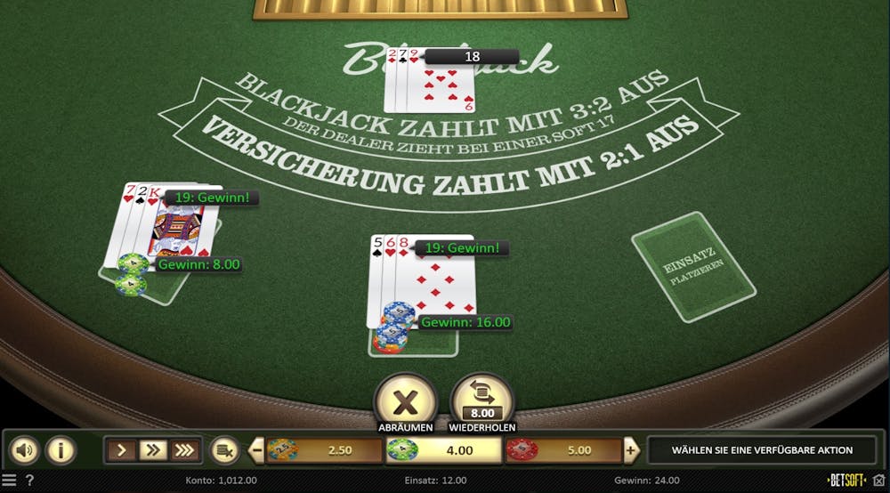 Casino Tischspiele Blackjack