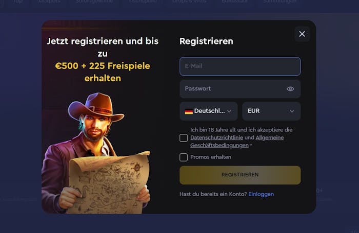 So melden Sie sich bei SkyCrown Casino an