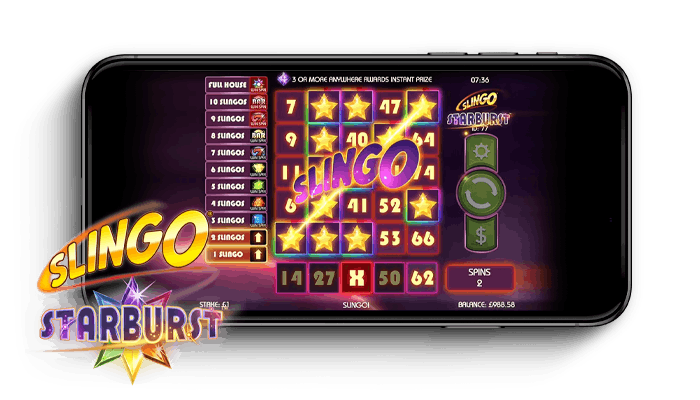 Mobile Ansicht von Slingo Starburst