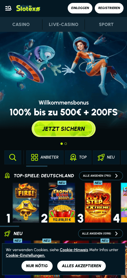 Slotexo Casino Startseite