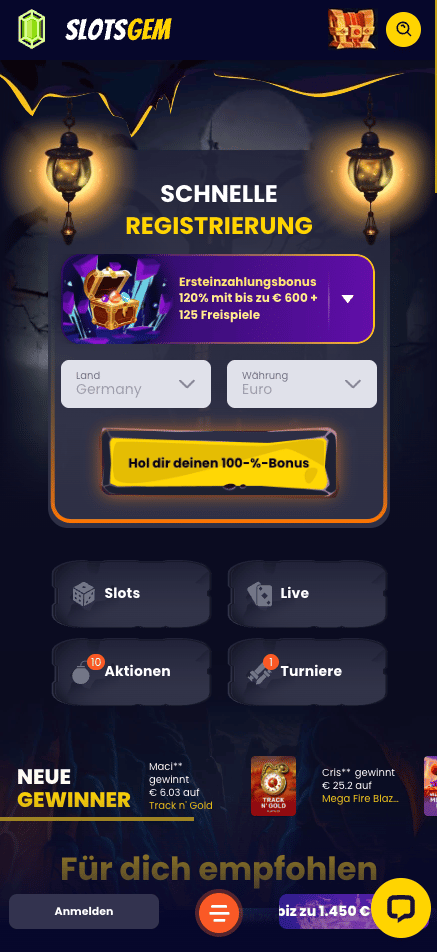 Slotsgem Casino Startseite