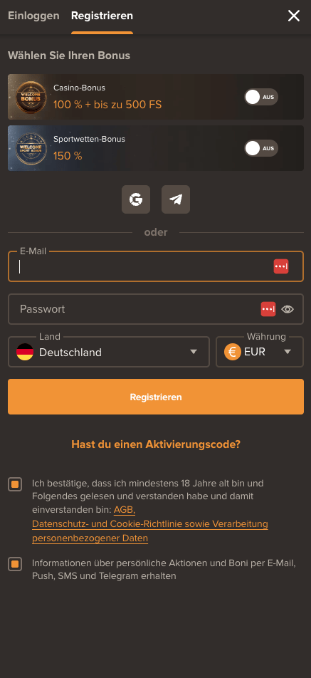 Sol Casino Registrierung