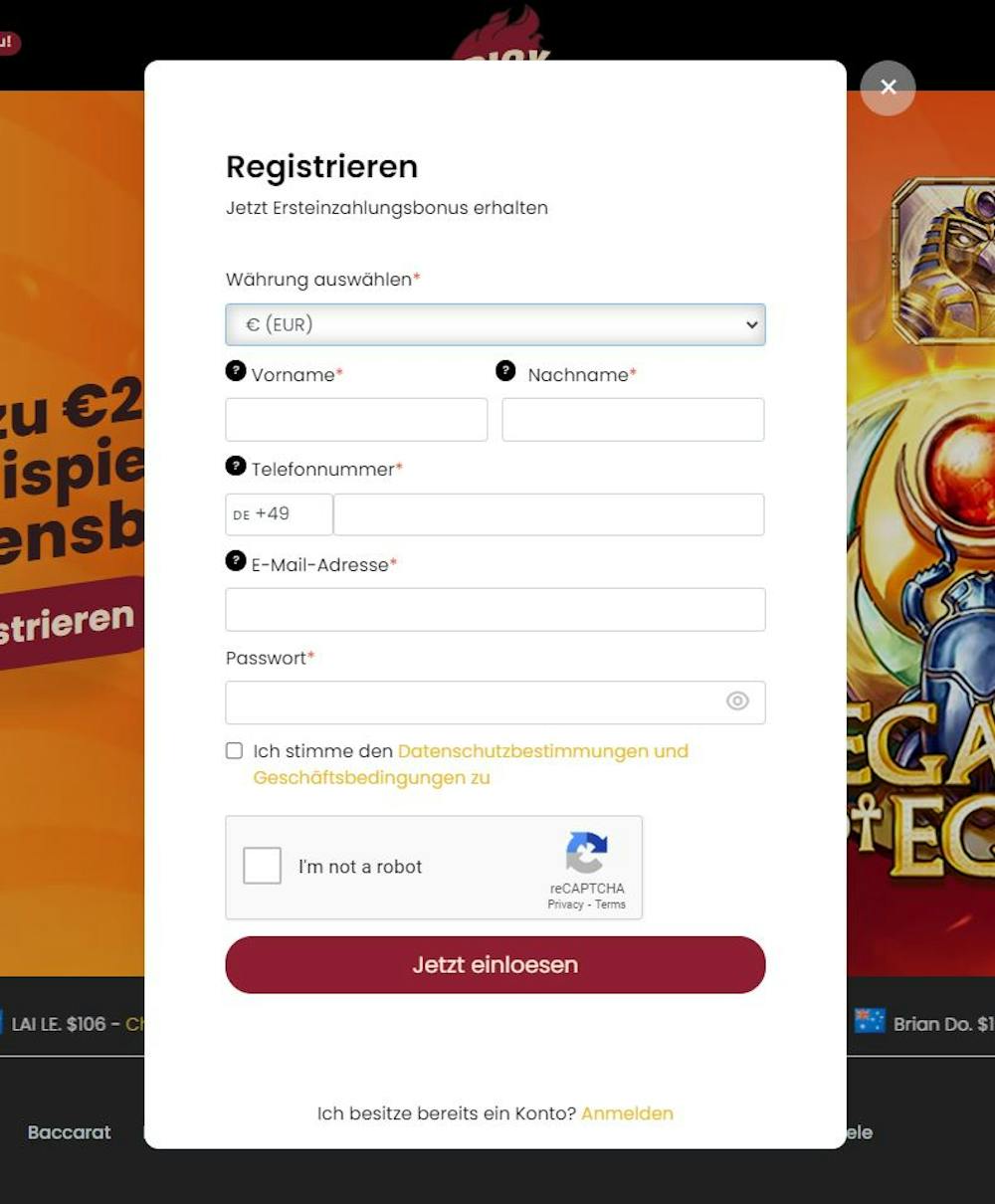 Spicy Jackpots Casino Kontoeröffnung