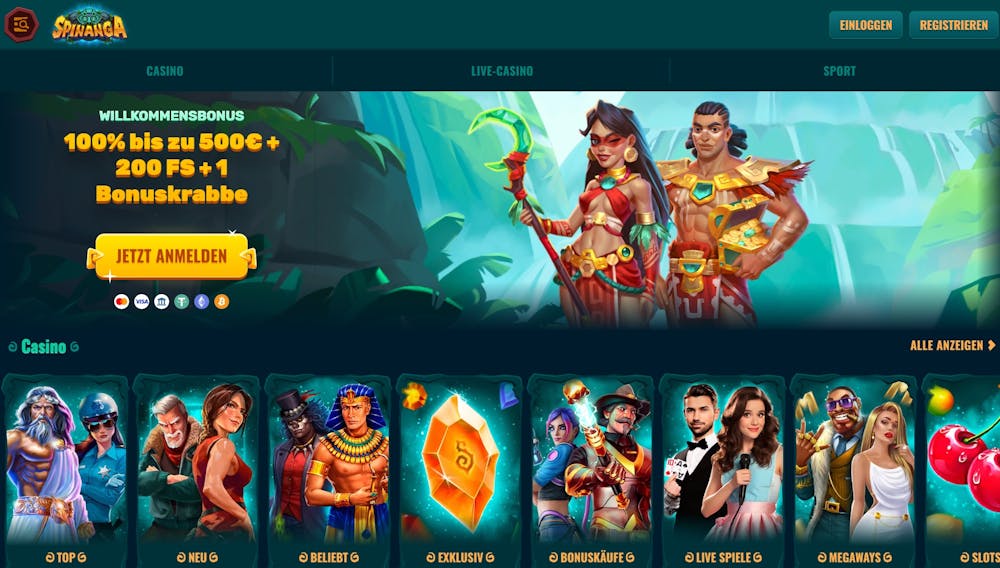 Spinanga Casino Startseite