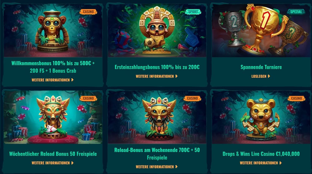 Spinanga Casino Willkommensbonus