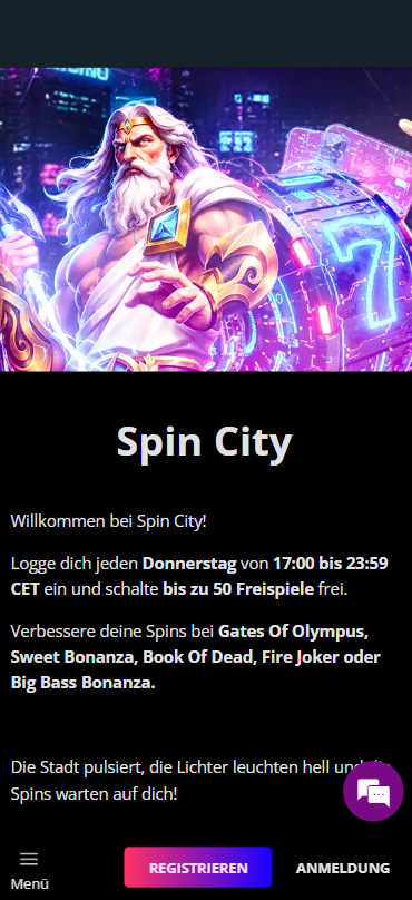 X7 Casino Screenshot mit den Freispielen ohne Einzahlung.