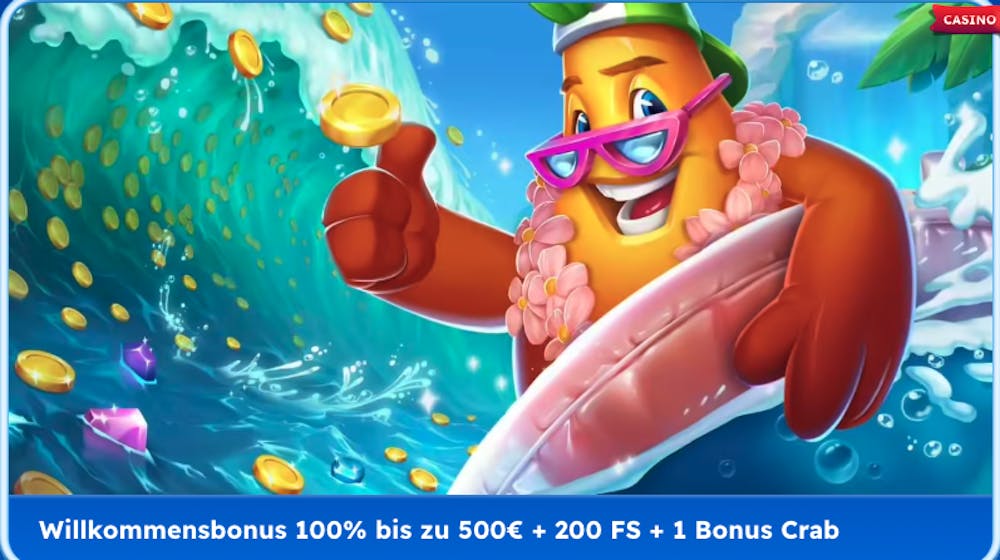 Spinfest Casino Willkommensbonus bis 500 Euro und 200 Freispiele