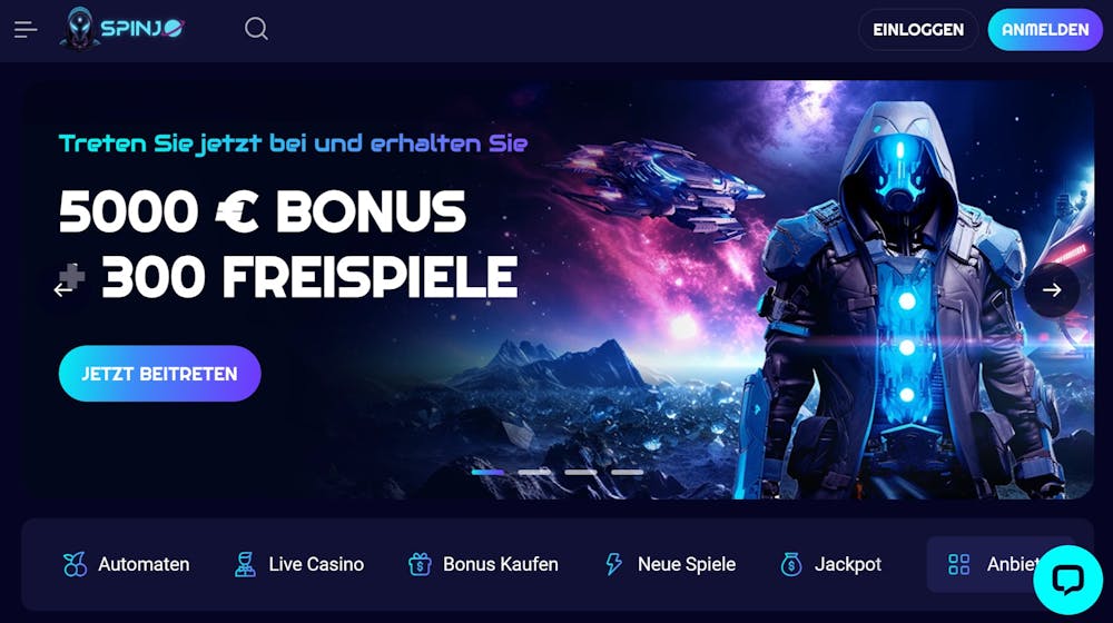 Spinjo Casino Startseite