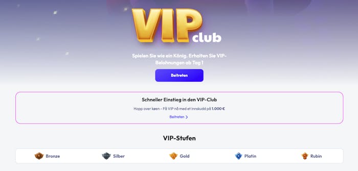 VIP Programm im pasyafe Casino online Spinrise