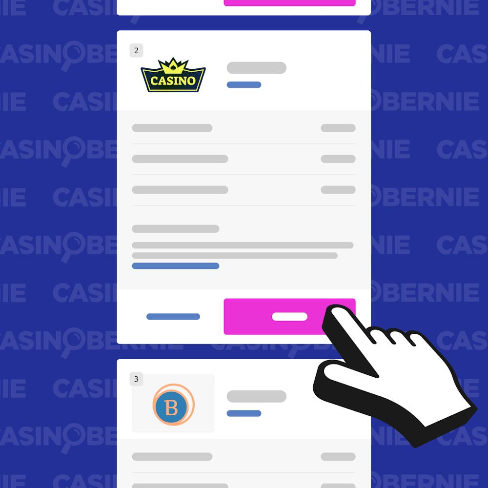 Casino aus Liste heraussuchen